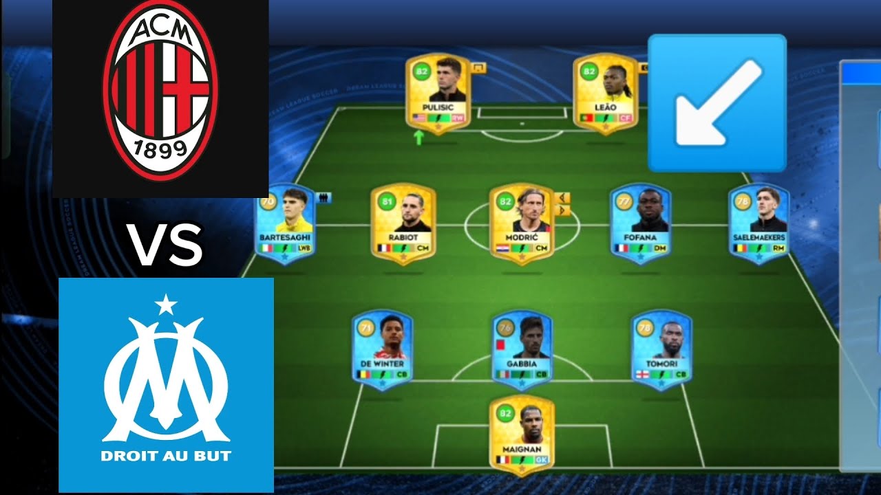 AC MILAN VS MARSEILLE | DLS INDONESIA ⚽⚔️ #dls 