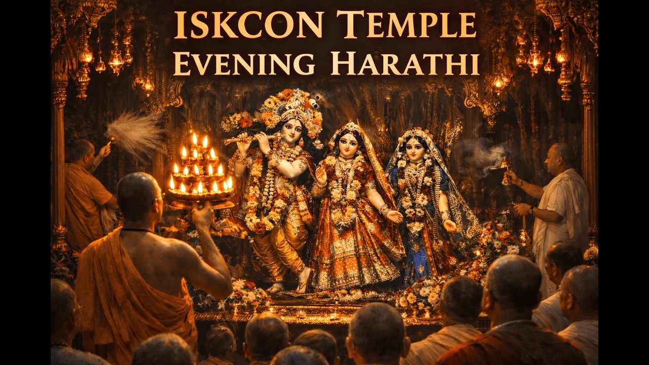 ISKCON || Evening Harathi || Hare Krishna Hare Rama || Divine Sandhya Aarti || Hyderabad