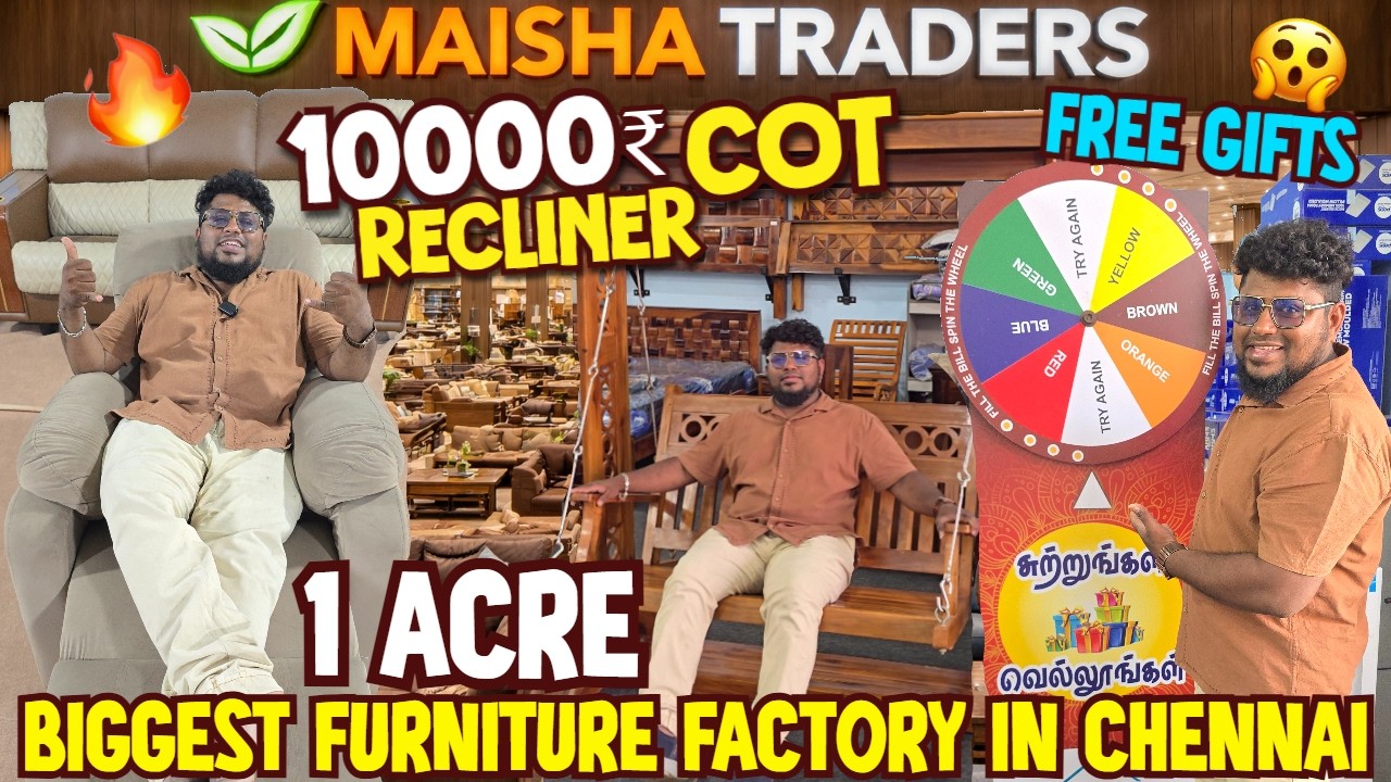 🔥Chennaiல Biggest Furniture Market இதுதானா? 😱 | Maisha Traders | Pakoda Boyz