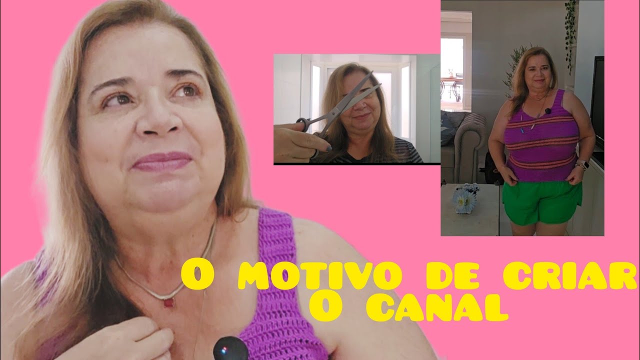 O crochê no canal. Fiz eu mesma tintura e corte no cabelo. Motivo de criar o canal.