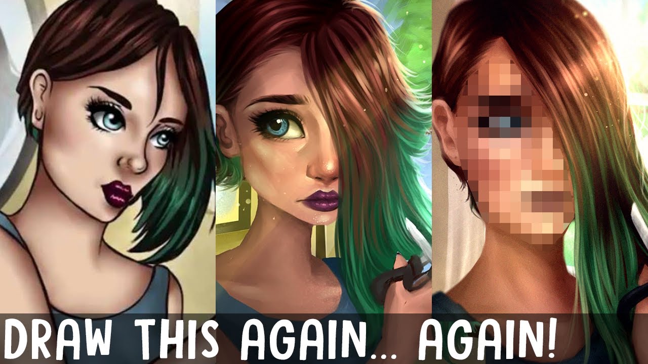 DRAW THIS AGAIN..AGAIN!! | & Tips to Improve your Art! | Jenna Drawing