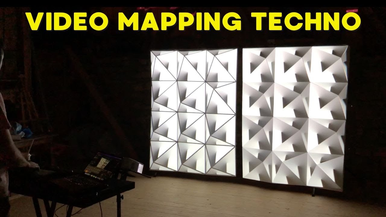 Performance Live Vidéo Mapping techno avec HeavyM & Kit Stak x2