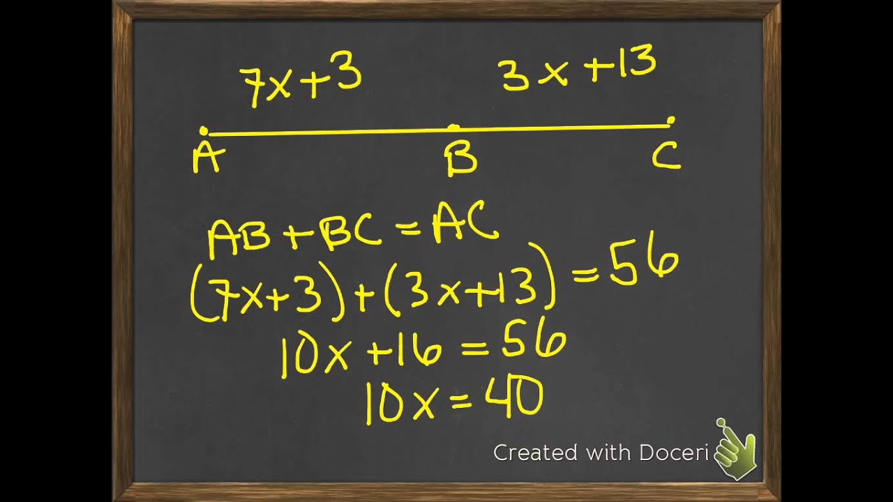 Segment Addition Postulate