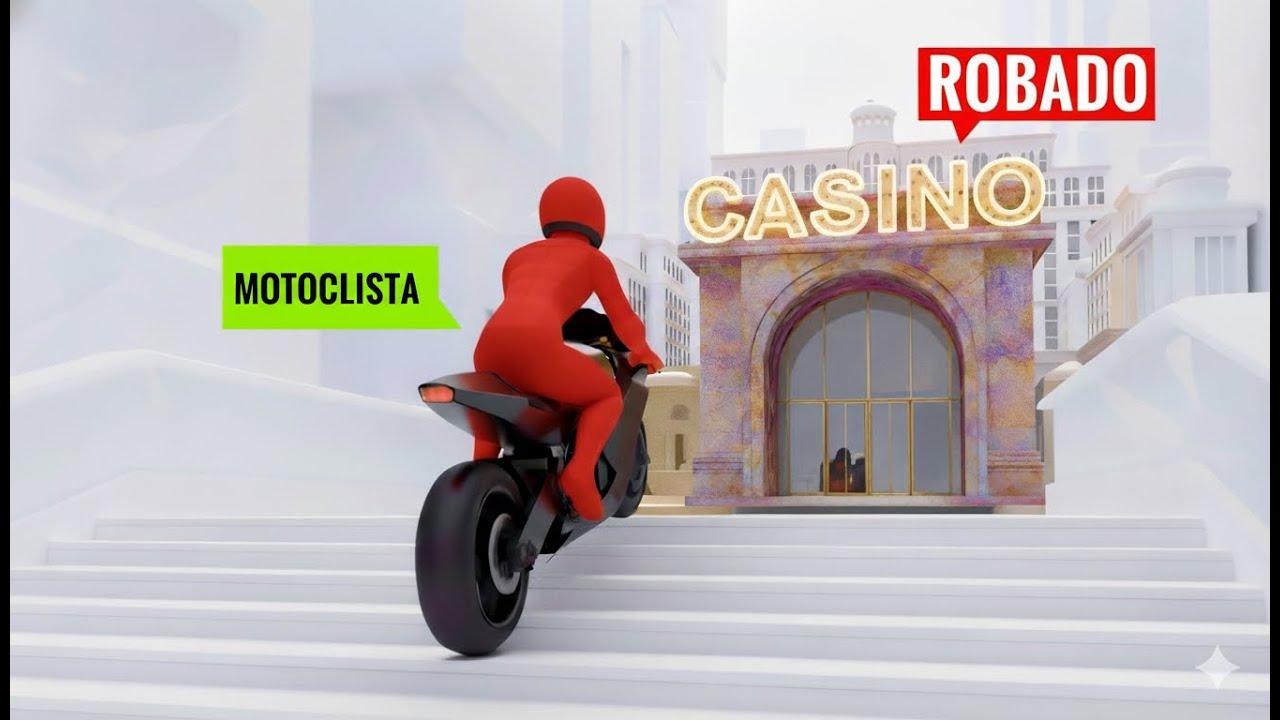 ROBÓ Un CASINO En 4 MINUTOS Usando Una Motocicleta y DESAPARECIÓ Para Siempre.