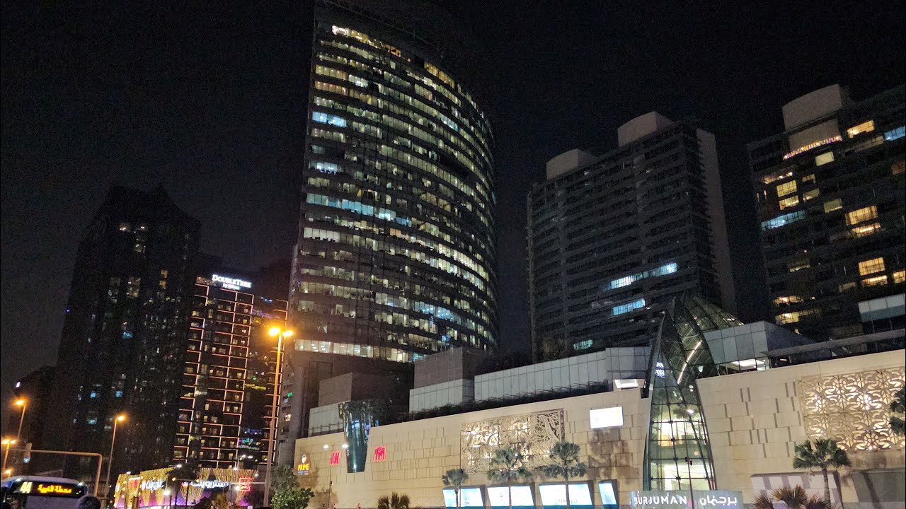 Dubai scenic bus ride: Burjuman Metro Station to DSO Silicon Central Mall (4K UHD)