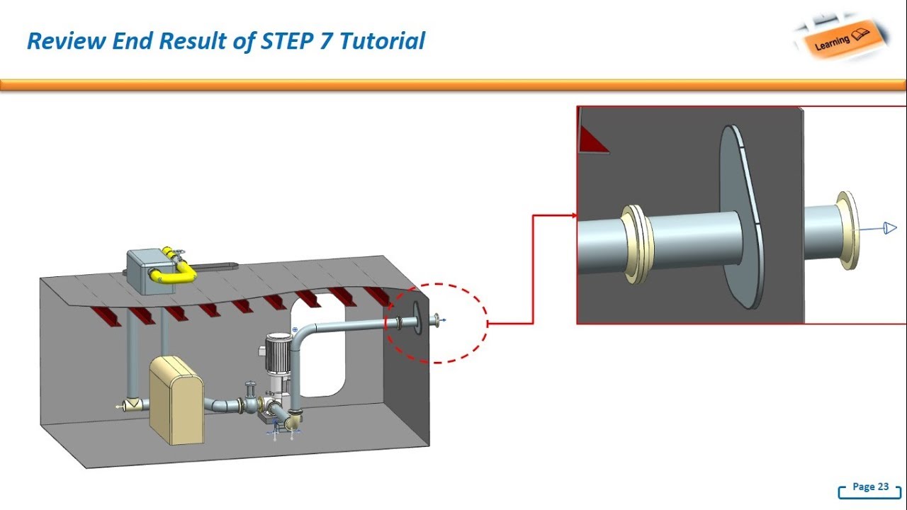 NX Mechanical Routing : STEP 7 - Create Watertight Fitting for Pipe Routing