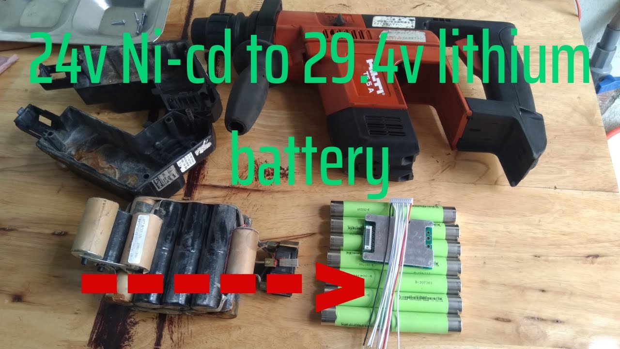 diy battery for hilti te-5a full // đóng pin hilti te - 5a