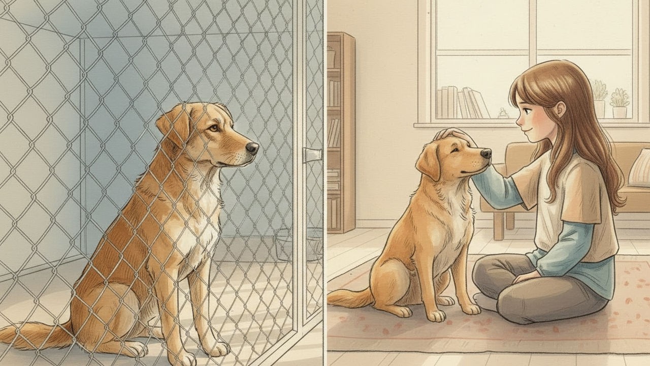 Every Family Ignored This Shelter Dog... Until The Quietest Kid Stopped