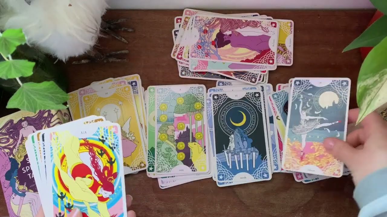 ASMR Sorting Star Spinner Tarot, Deck Reset, Flip Through, Card Shuffling