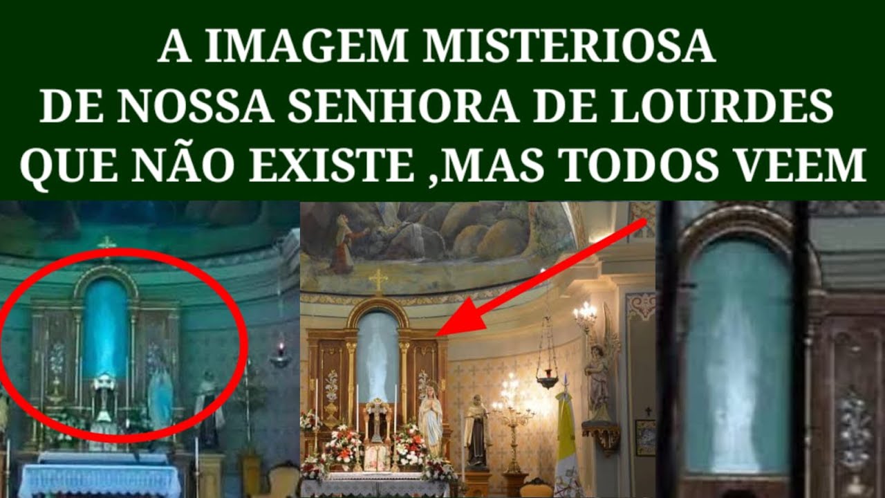 A Imagem Misteriosa De Nossa Senhora De Lourdes Que Não Existe. Mas Todos Veem.