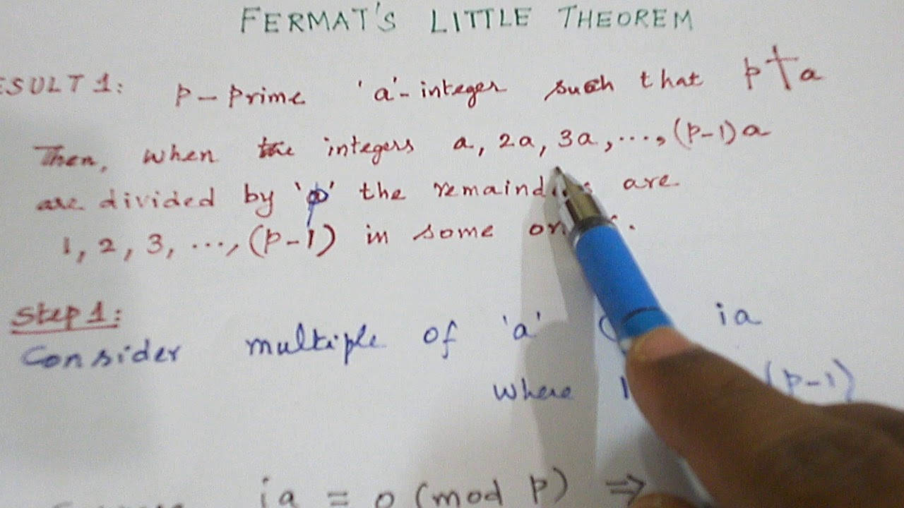 FERMAT'S LITTLE THEOREM PROOF