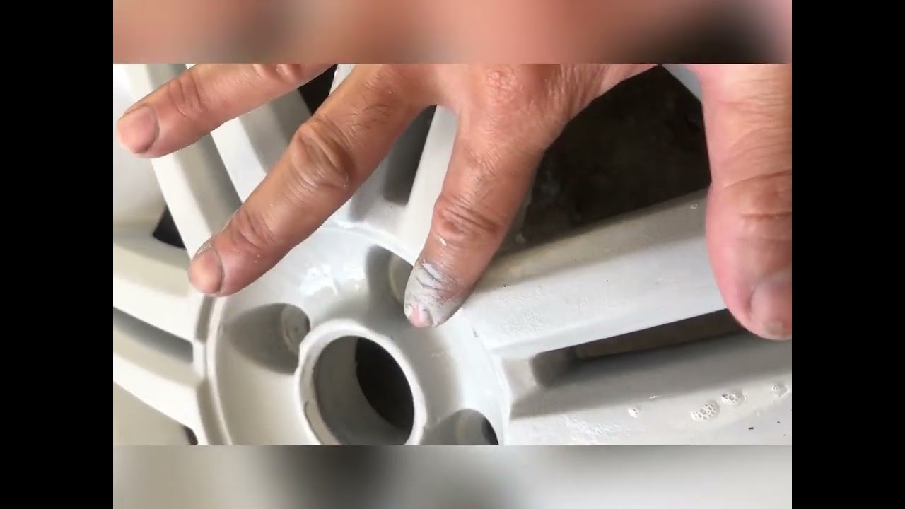 Pintar rodas com pistola eletrica