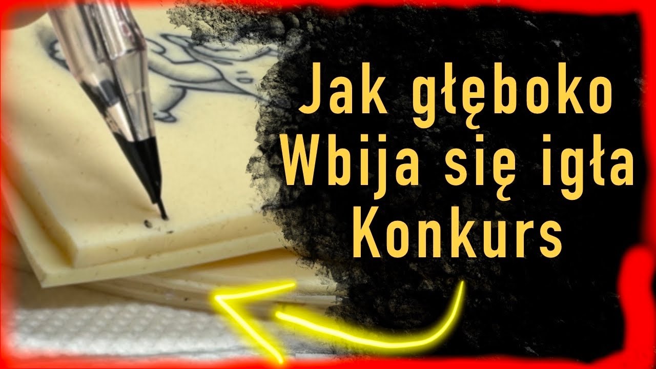 Jak głęboko wbija się igła od tatuażu / kurs tatuażu / nauką tatuażu / szkolenie z tatuażu