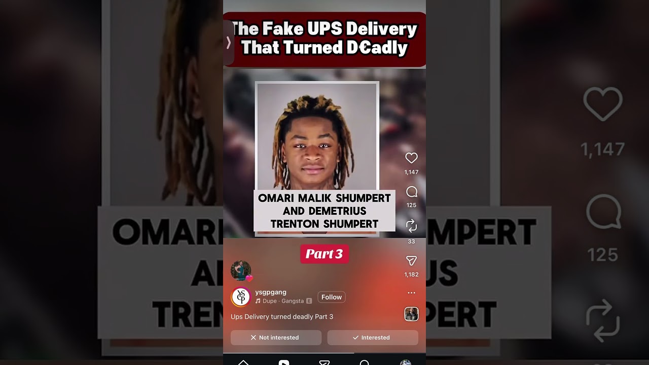 Fake UPS &ldquo; takes three lives &ldquo; police arriving to scene