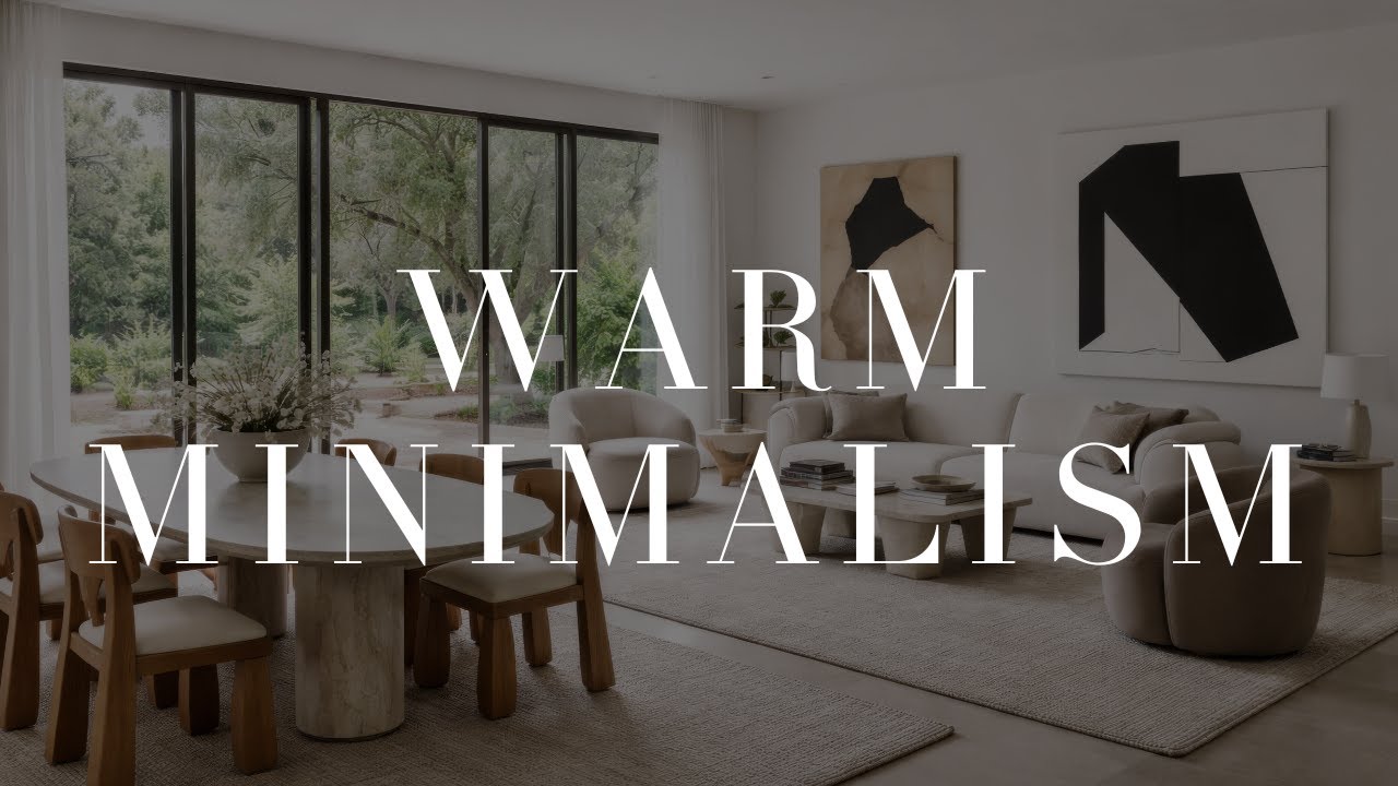 Warm Minimalism Interior Design Style Calm Ambience Playlist (3 hours)