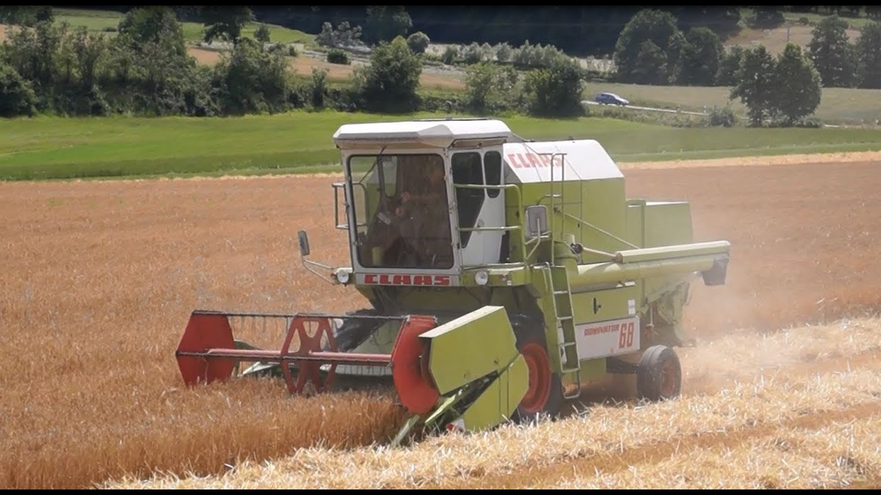 [Sound] Wintergerste dreschen 2014 mit Claas Dominator 68