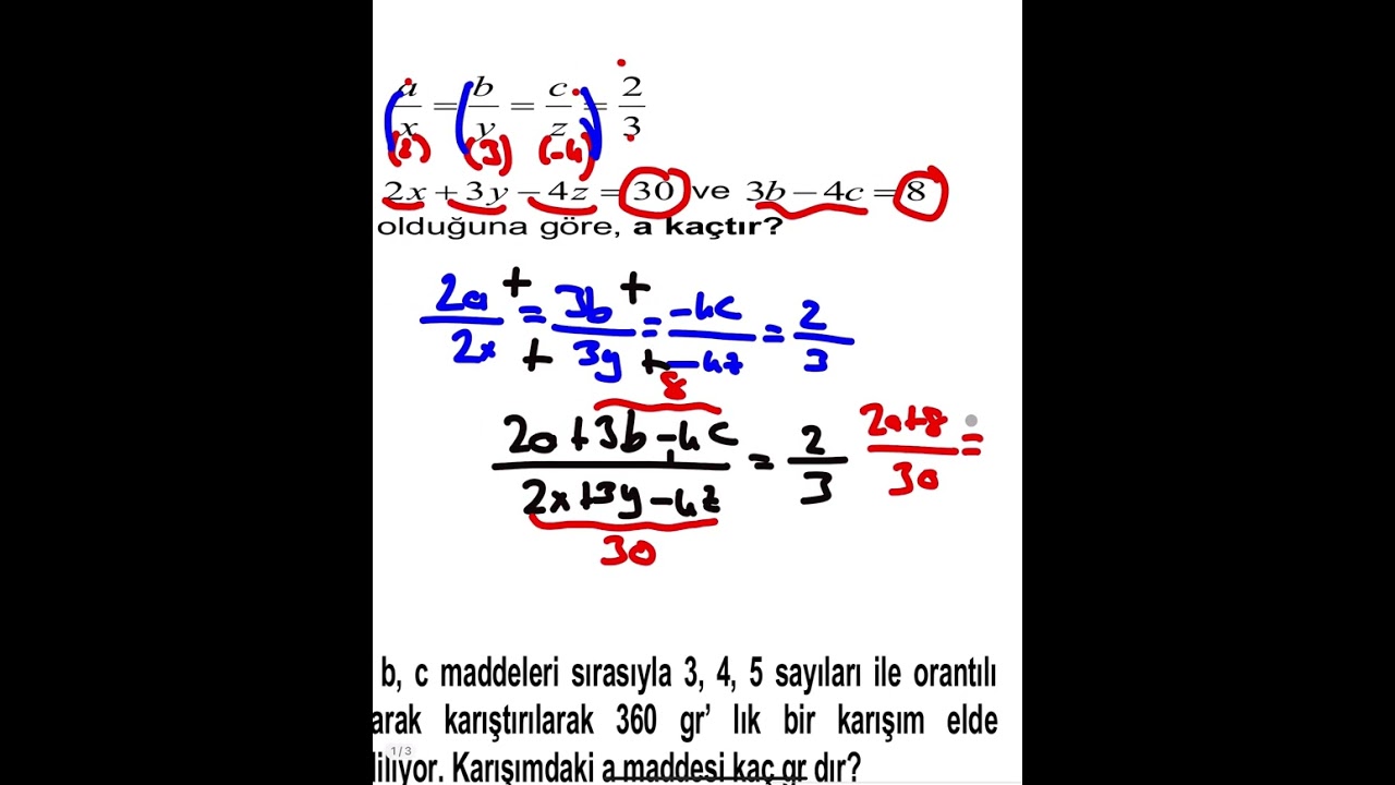 Oran orantı problemleri