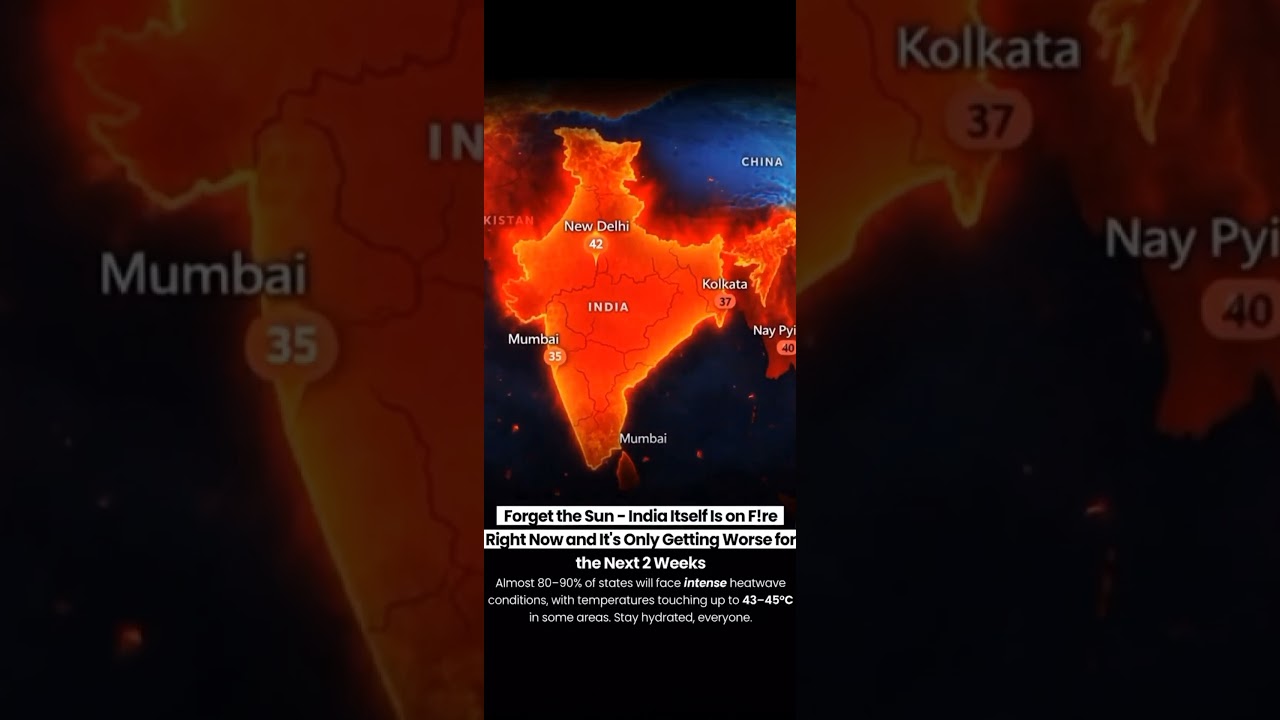 India Heatwave Alert 😱🔥 45&deg;C Tak Pahuncha Temperature| Kya Aur Bhi Bura Hone Wala Hai?#india #summer