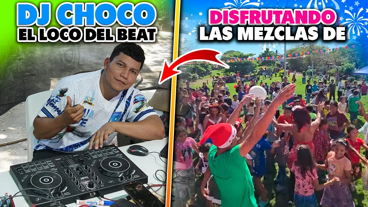 Dj Choco tiene a los niños entretenidos con la música 