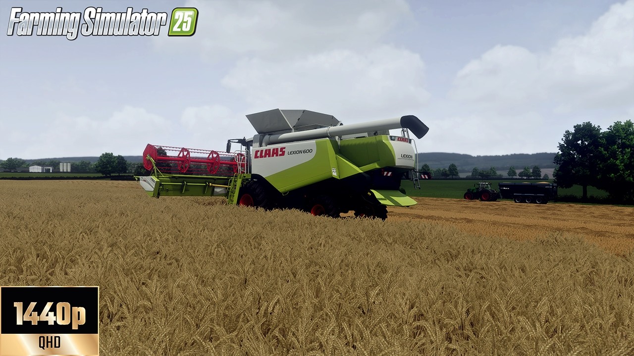 FS25 | Claas Lexion 600 harvesting wheat | Oak Bridge Farm