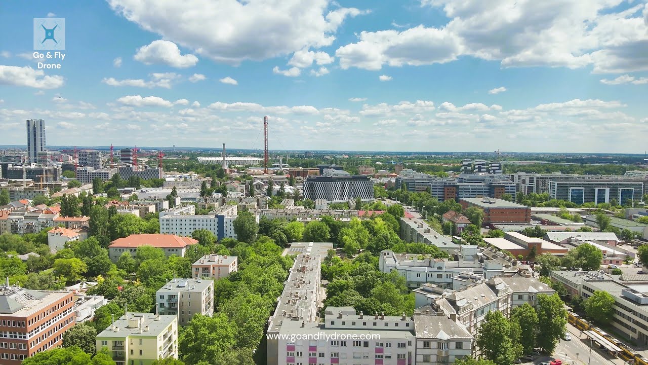 Budapest, Kelenföld – drónfelvétel 2025.05.25. – Go & Fly Drone