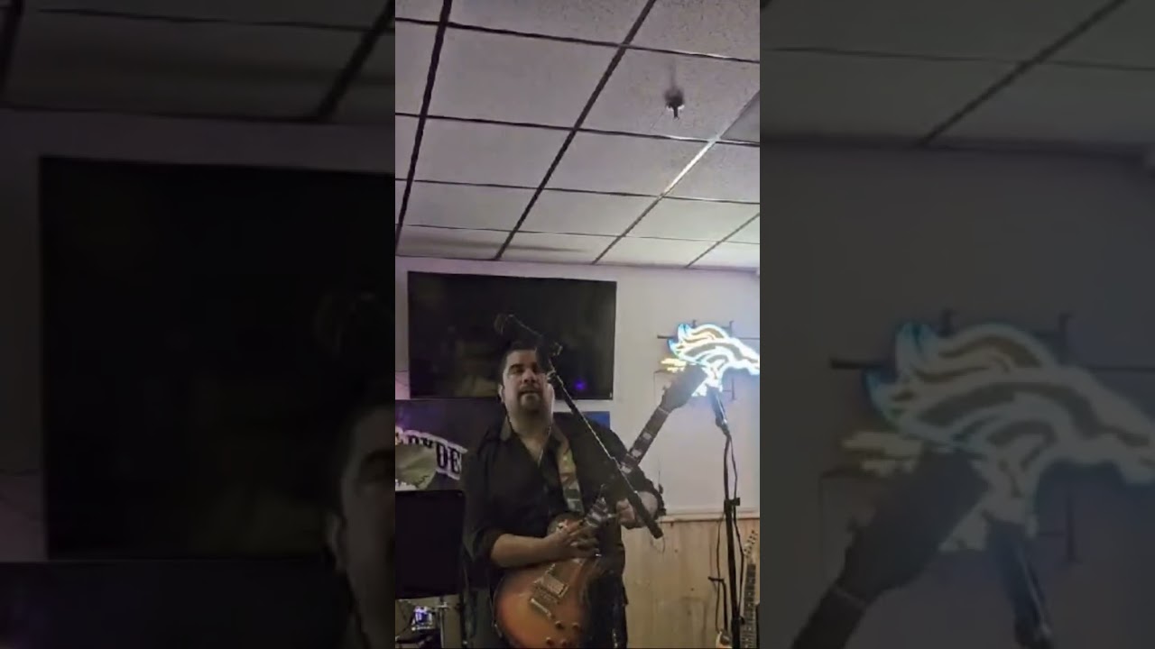 Shredding black magic woman live with midnight Ryders classic Rock Tribute band ￼