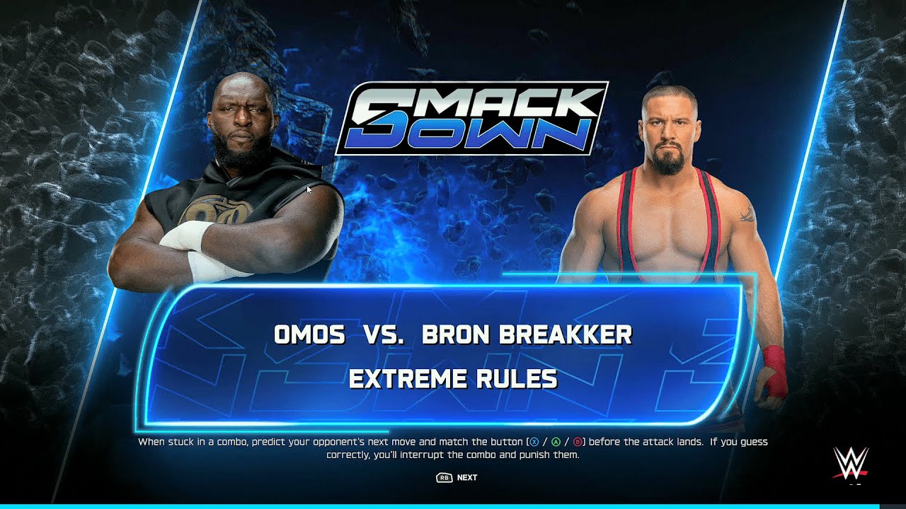 Omos vs. Breakker - Extreme Rules Dream Battle! - WWE 2K25