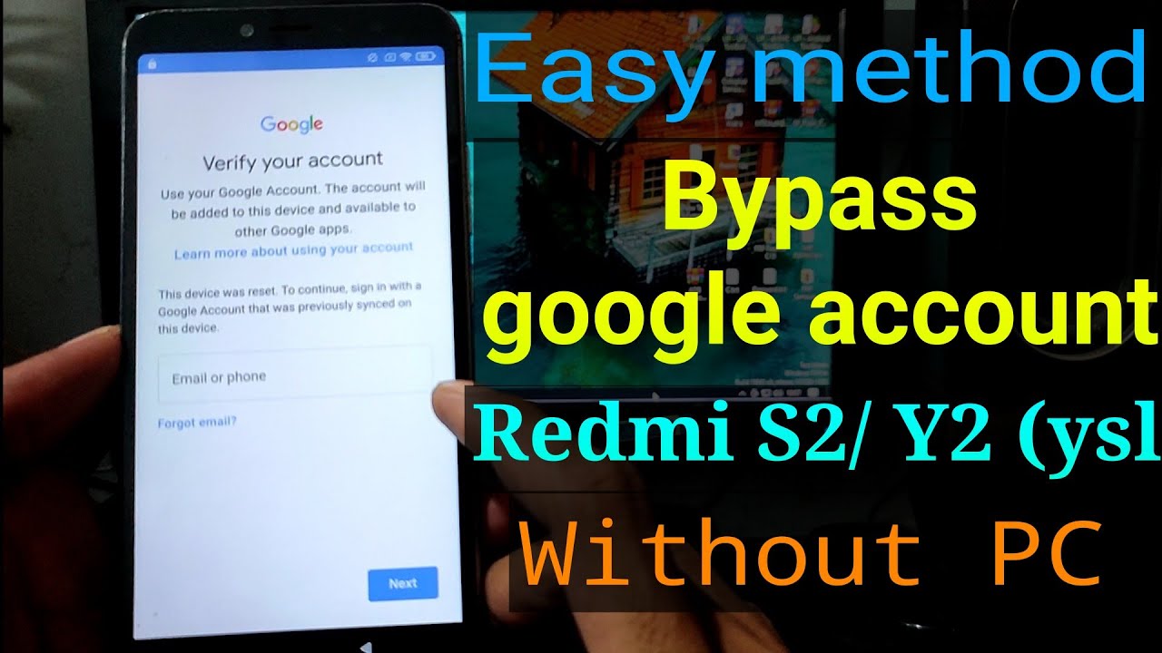 Redmi S2 / Y2 (ysl) Google account bypass || FRP Bypass Redmi S2 / Y2