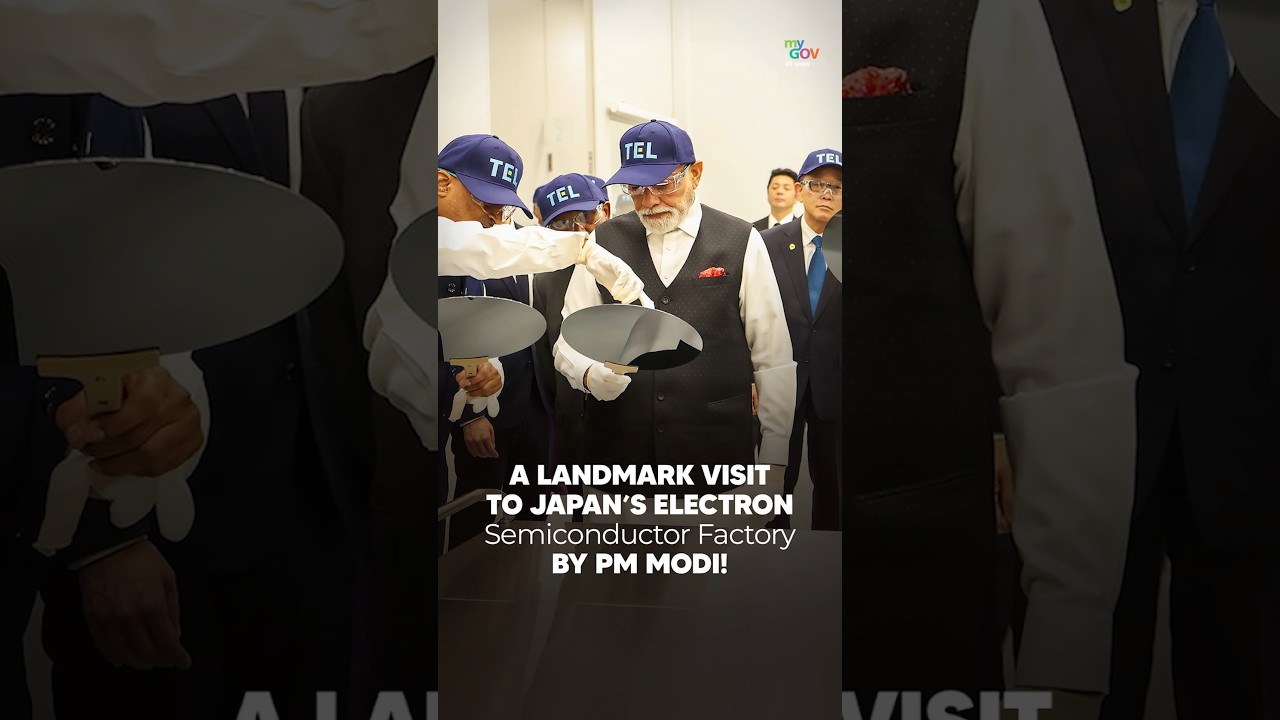 A LANDMARK VISIT TO JAPAN'S ELECTRON Semiconductor Factory BY PM MODI!