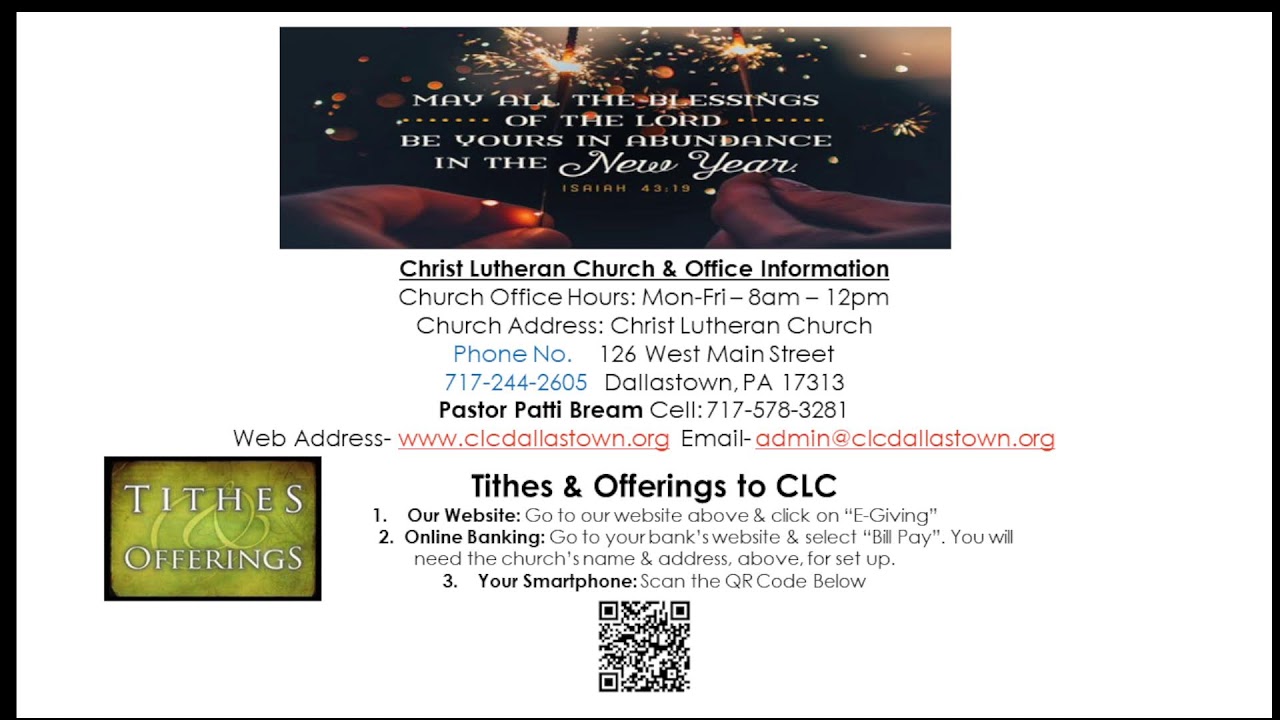 Sunday March 8, 2026 Third Sunday in Lent