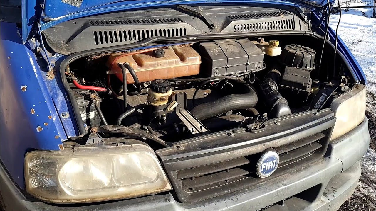 Ремонт Фиат Дукато. Плохой запуск в мороз, ищем причину. Сломана свеча Накала 🤔