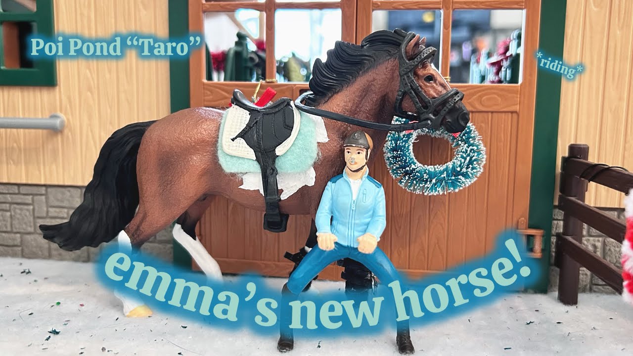 Emma's New Horse Vlog *Poi Pond "Taro"* |Schleich Horse Short Film|