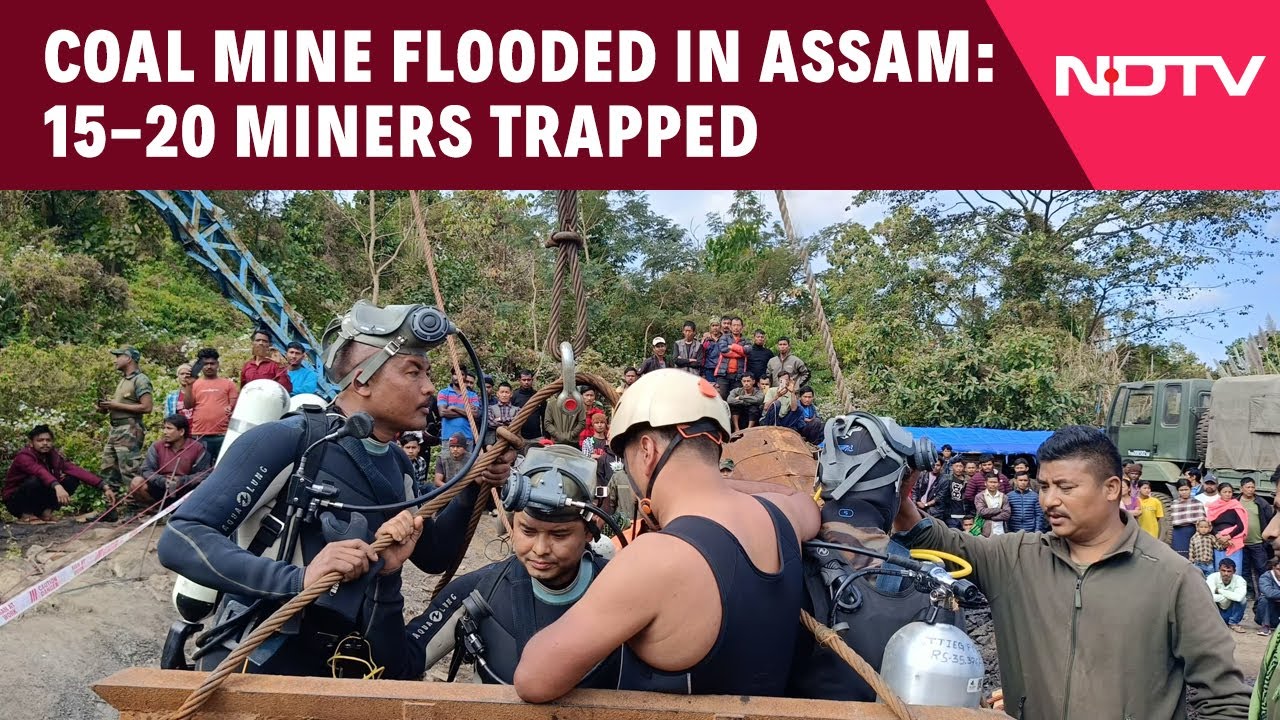 Assam Coal Mine | 300-Foot Deep Coal Mine Floods in Assam, Rescue Operations On