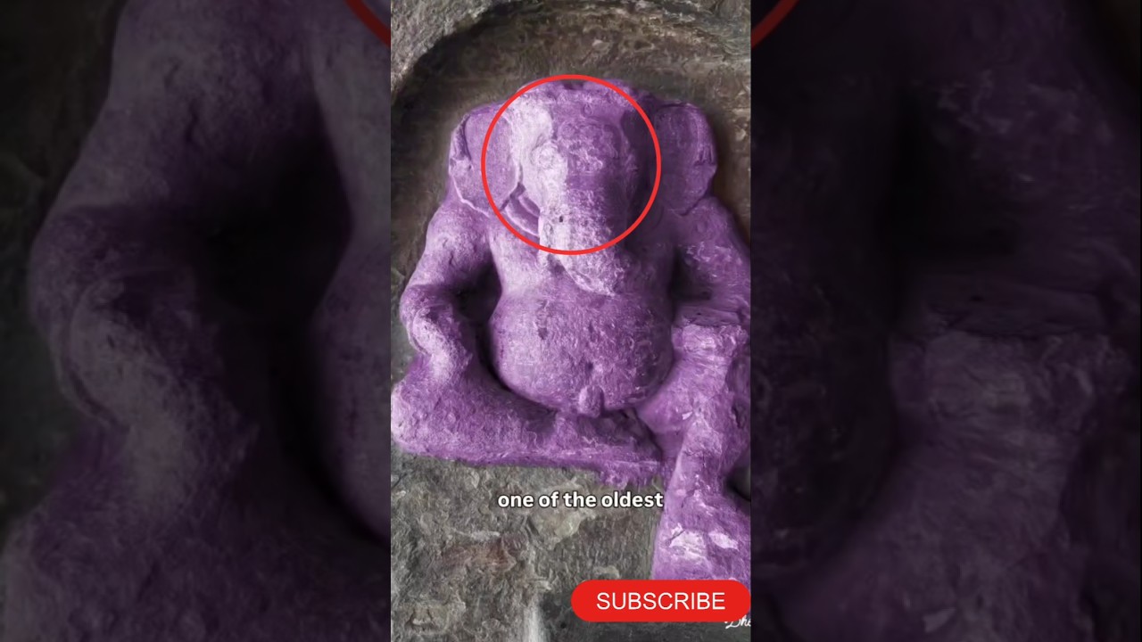 Ganesh 😳 idol in temple mystry 