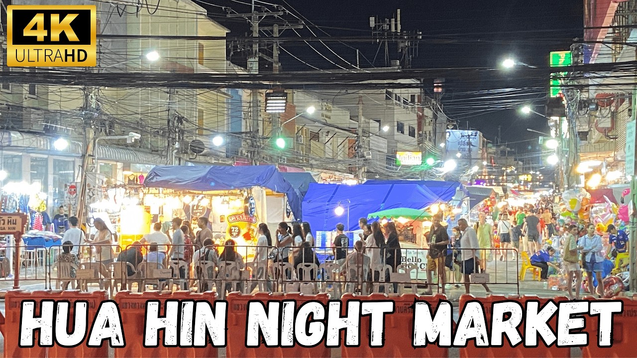 🇹🇭 HUA HIN NIGHT MARKET EXPOSED – The RAW Truth of Thailand (4K Walk) #thailand