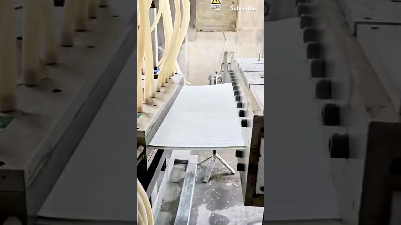 The production process of PVC wall panel #machine #plastic #technology