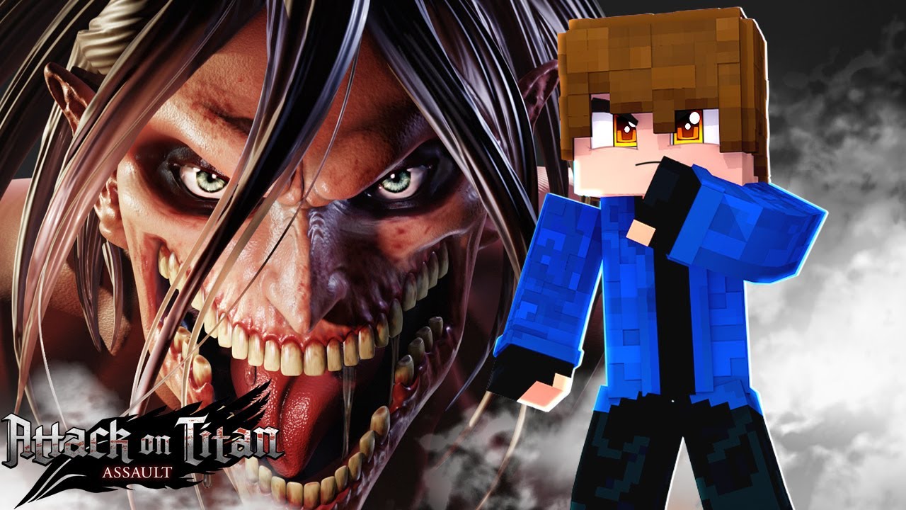 Minecraft - Attack On Titan - SÉRIE NOVA ? VIREI O NOVO TITAN DO EREN ! EP 1