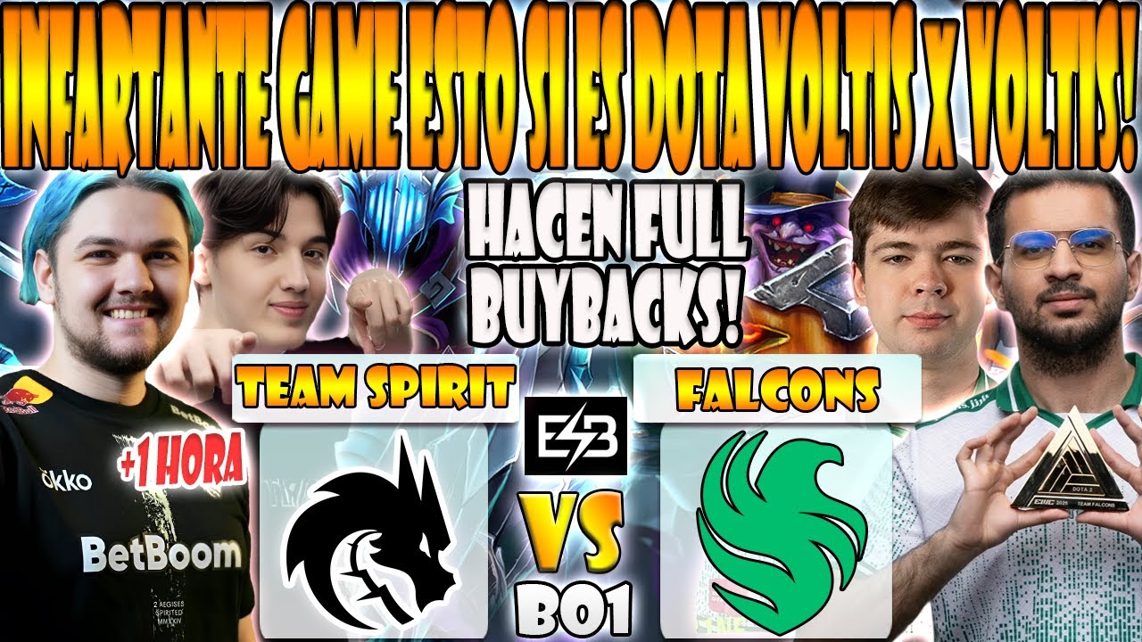 FALCONS vs TEAM SPIRIT [BO1] ATF, MALR1NE, SKITER VS YATORO, COLLAPSE - BLAST SLAM 4 - DOTA 2 - ESB