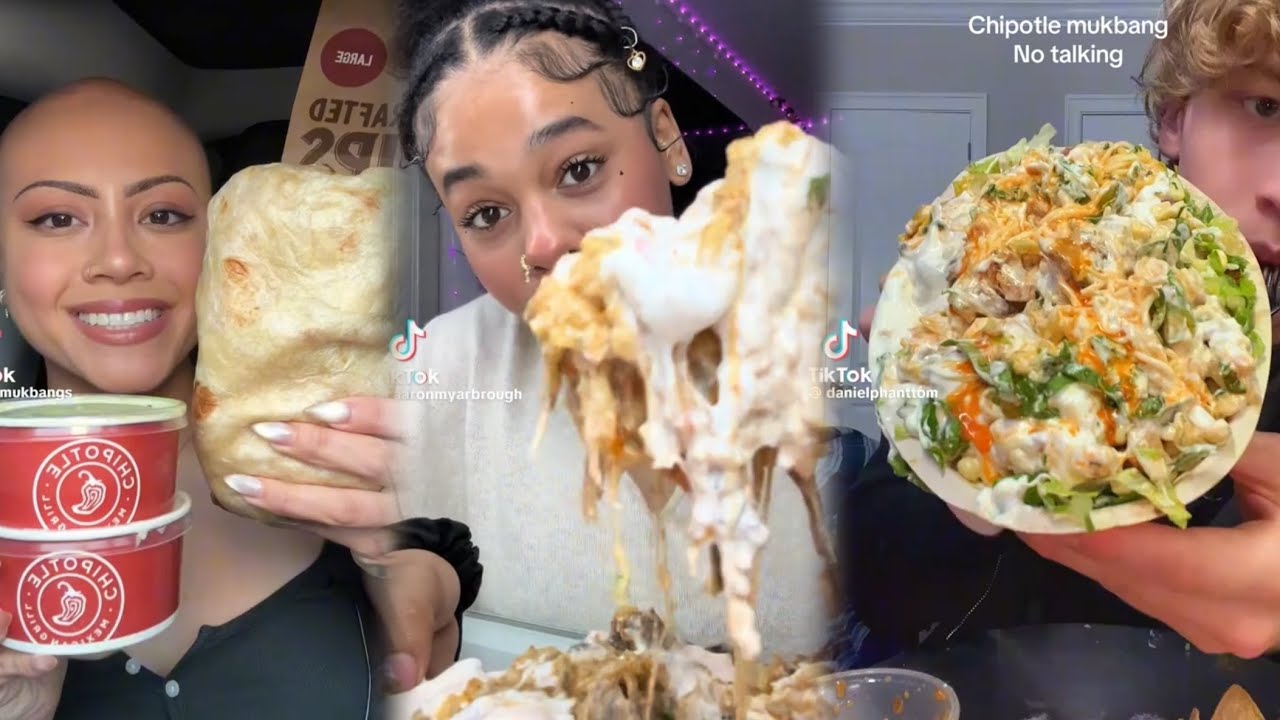 EXTREMELY Satisfying Chipotle Mukbang Compilation