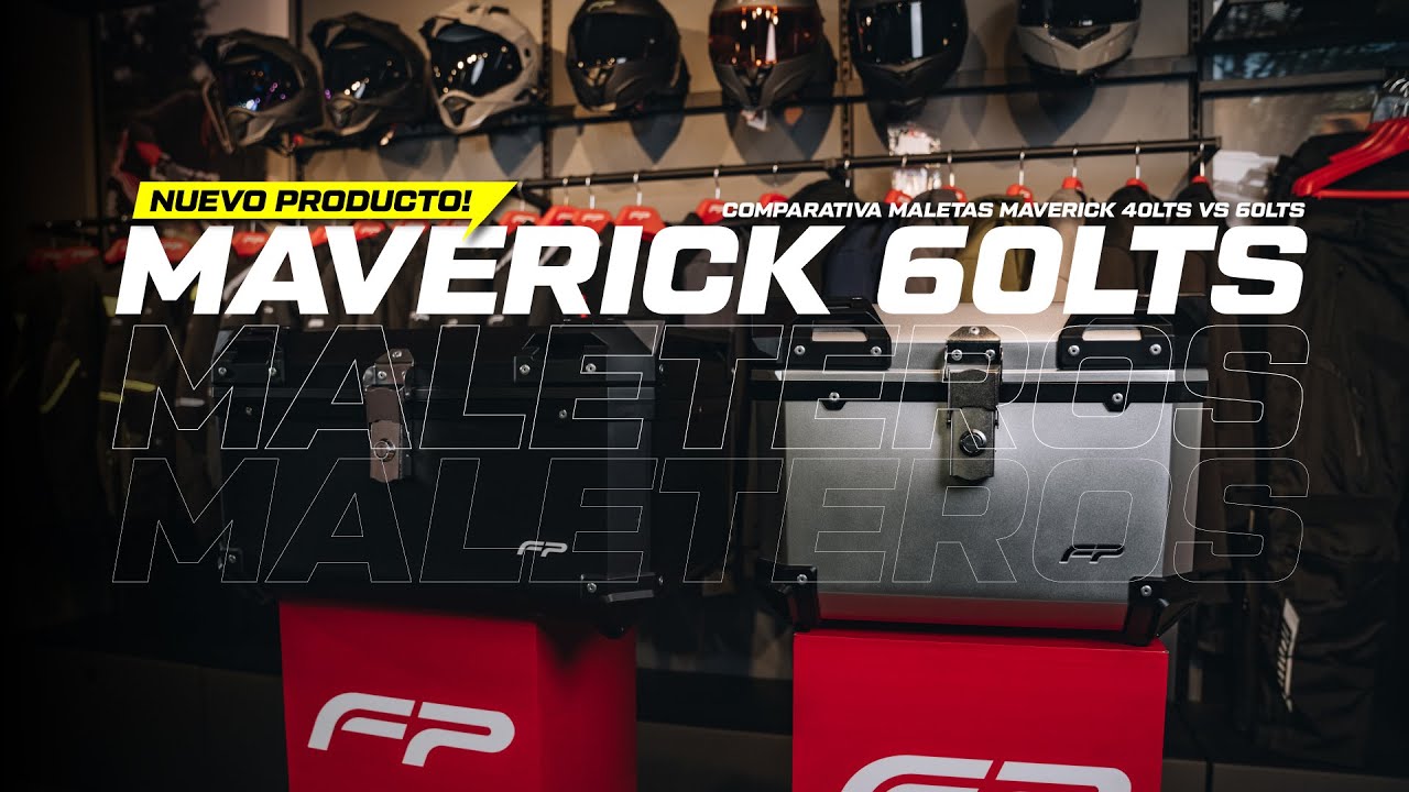 Maleta plástica para moto Maverick 60 Litros (2 Cascos) / FP