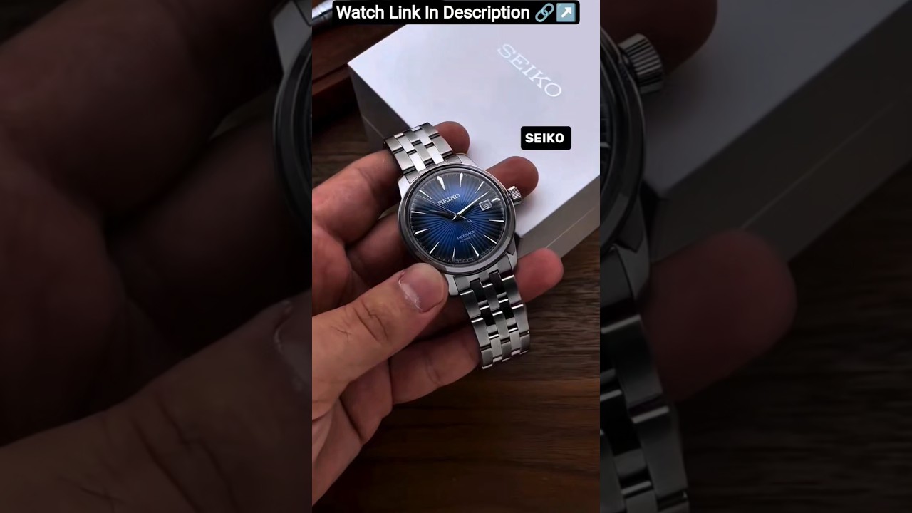 Seiko Presage Automatic Blue Dial Luxury Men's Watch #luxurywatchesformen #seikopresage #seiko
