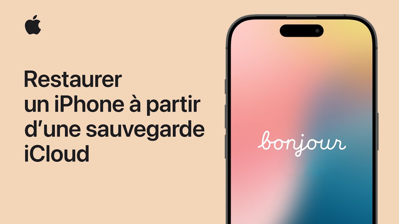 Restaurer un iPhone à partir d’une sauvegarde iCloud | Assistance Apple