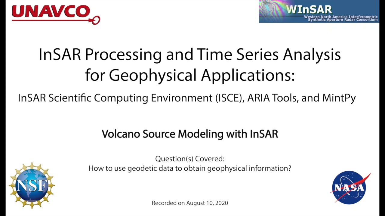 Volcano Source Modeling with InSAR