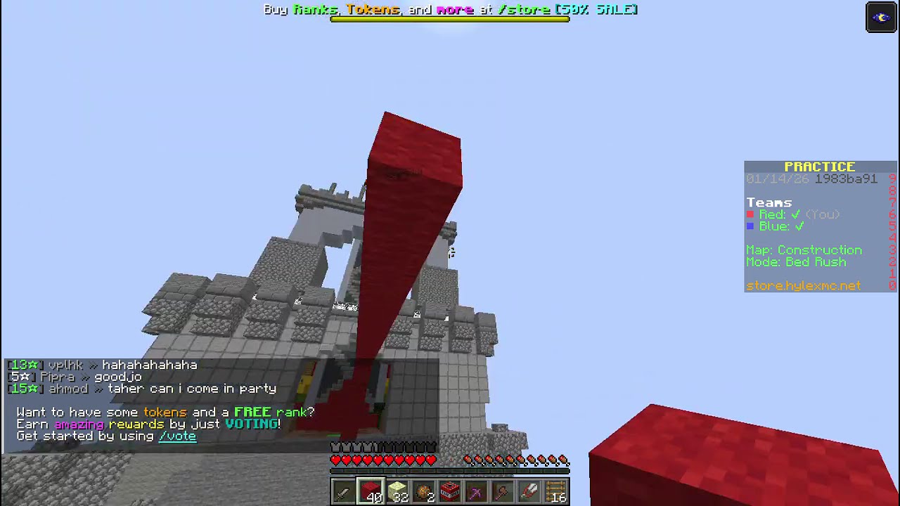 bullying people in a bad copy of bedwars