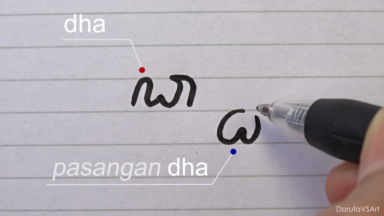 How to Write Javanese Script and Their Conjuncts (Pasangan) | Menulis Aksara Jawa | Javaans Schrift