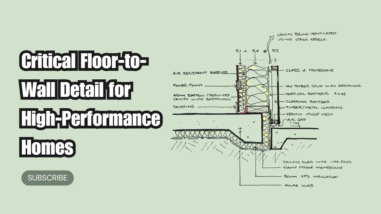 Critical Floor-to-Wall Detail for High-Performance Homes | Stop Energy Loss & Moisture Issues