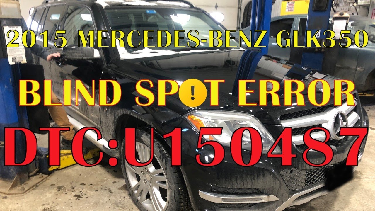Mercedes-Benz GLK350 2015 года выпуска. Сообщение о неисправной системе слепых зон на панели приб...