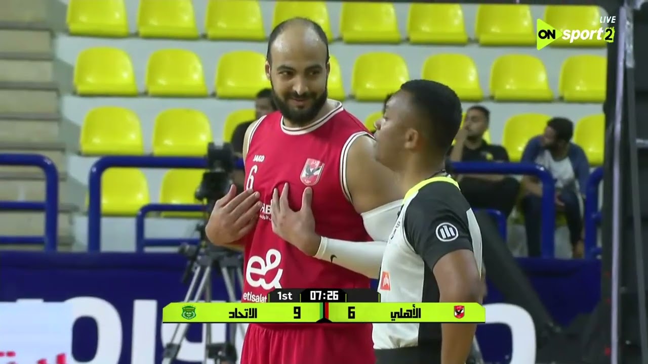 المباراة الرابعة بين الأهلي والإتحاد السكندري في نهائي دوري كرة السلة رجال