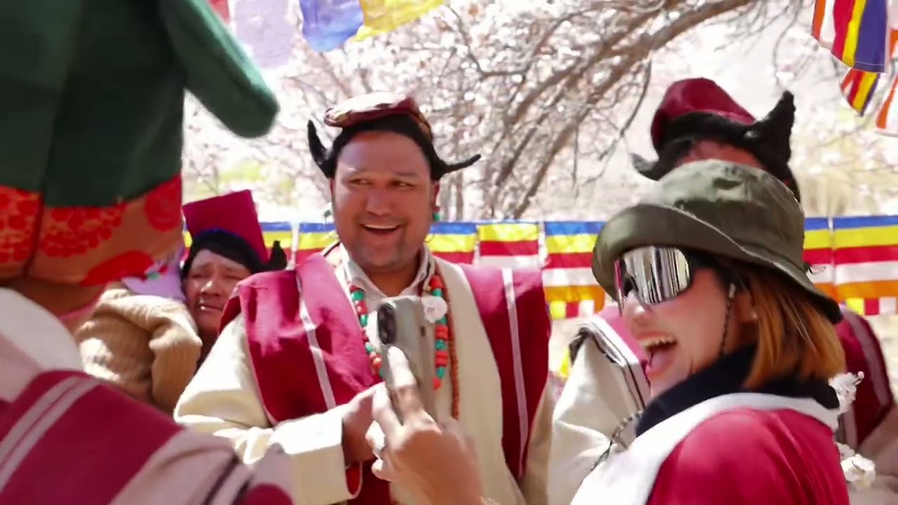 Apricot Blossom festival in Alchi Leh Ladakh.(India)