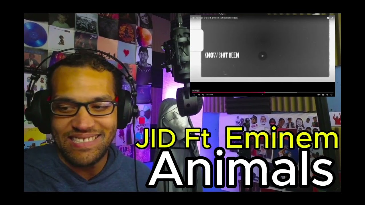 WATCH: JID - Animals (Pt.1) ft. Eminem (Official Lyric Video) REACTION!!!